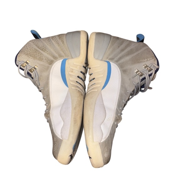 Air Jordan 12 Retro Grey University Blue High-Top Sneakers Shoes 12 - Picture 3 of 7